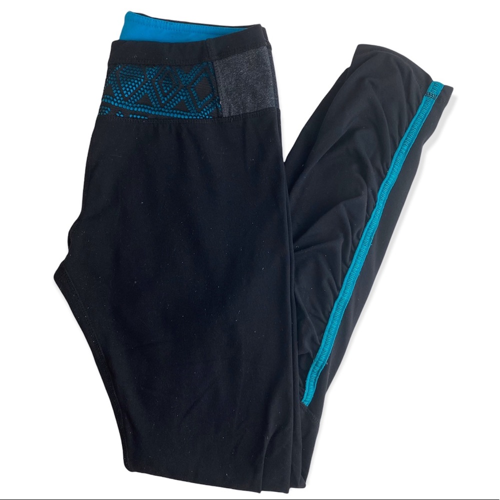 Kyodan Athletic Size Small Black & Blue Leggings